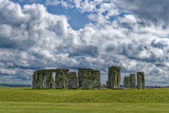Stonehenge, a National Trust, UNESCO World Heritage Site, is a megalithic structure from the