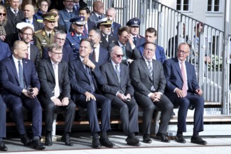 From right to left Friedrich Merz, Chancellor of the Federal Republic of Germany - Boris Ludwig