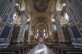 Interior of Bressanone Cathedral, Cathedral Square, Bressanone, South Tyrol, Italy