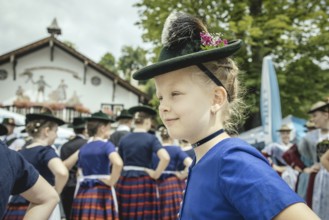 Traditional traditional costume anniversary of the Trachtenverein Schliersee Stamm 1888,