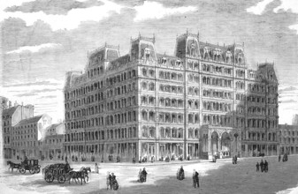 Alexander F. Stewart's Hotel for vulnerable women workers in New York, America, Historical,