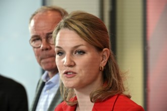 Matthias Miersch (left), Chairman of the SPD parliamentary group, and Sonja Eichwede, one of the