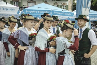 Traditional traditional costume anniversary of the Trachtenverein Schliersee Stamm 1888,