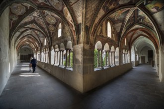 Cathedral cloister around 1370, the frescoes were painted from around 1390, Bressanone Cathedral,