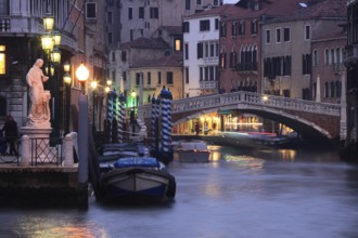 Entrance from the Grand Canal onto the Cannarégio Canal, Venice, Veneto, Italy