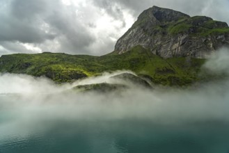 The Lac des Gloriettes reservoir in the Pyrenees near Gavarnie-Gèdre, France