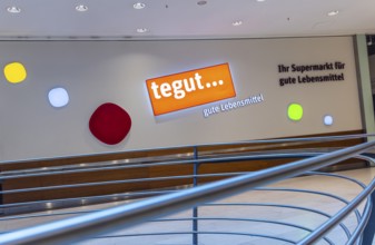 Tegut food supermarket in the Königsbaupassagen shopping centre in Stuttgart, Baden-Württemberg,