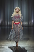 Daniela (winner GNTM2025) as a model for Kilian Kerner during the Berlin Fashion Week 2025 on 02.07