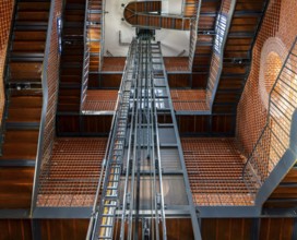 Staircase in the newly built garnison church in Potsdam, Brandenburg, Germany
