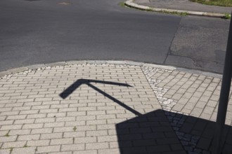 Footpath with shade, summer, Germany