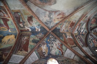 Cathedral cloister around 1370, the frescoes were painted from around 1390, Bressanone Cathedral,
