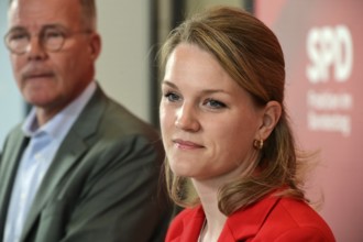 Matthias Miersch (left), Chairman of the SPD parliamentary group, and Sonja Eichwede, one of the