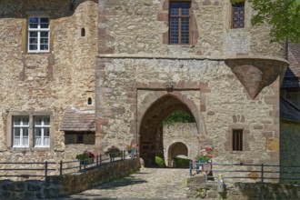 Dringenberg Castle is a medieval hilltop castle in Dringenberg in the district of Höxter. It was