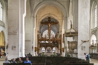 Interior of Lübeck Cathedral, Hanseatic City of Lübeck, Schleswig-Holstein, Germany