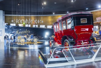 The Mercedes-Benz Museum in Stuttgart presents a journey through the automotive history of the