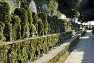 Avenue of a Hundred Fountains, Viale delle Cento Fontane, Renaissance garden of Villa d'Este, water