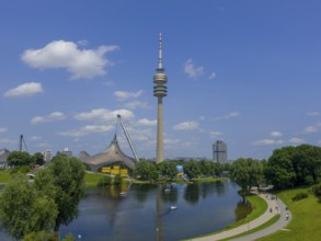 Olympic Tower, Olympic Park, Munich, Bavaria, Germany