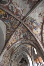 Cathedral cloister around 1370, the frescoes were painted from around 1390, Bressanone Cathedral,