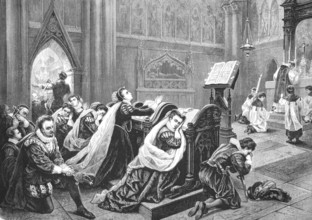 Mary Stuart at her first mass after her return to Scotland, Mary Stuart (8 December 1542 to 18