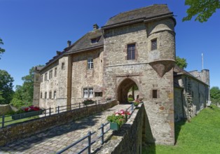 Dringenberg Castle is a medieval hilltop castle in Dringenberg in the district of Höxter. It was