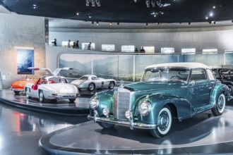 Mercedes-Benz 300 S Cabriolet A from 1954. The Mercedes-Benz Museum in Stuttgart presents a journey