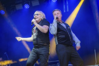 Tobias Künzel and Henri Schmidt, singer of the band Die Prinzen at the Berliner Rundfunk 91.4 Open