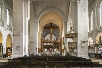 Interior of Lübeck Cathedral, Hanseatic City of Lübeck, Schleswig-Holstein, Germany