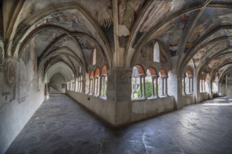 Cathedral cloister around 1370, the frescoes were painted from around 1390, Bressanone Cathedral,