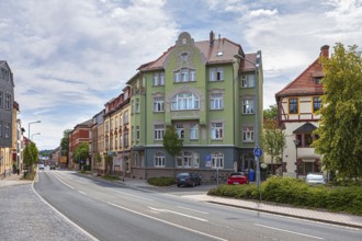 Homburger Platz in Ilmenau, Thuringia, Germany