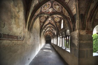 Cathedral cloister around 1370, the frescoes were painted from around 1390, Bressanone Cathedral,