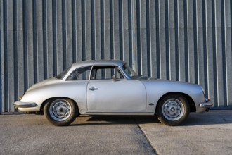 Porsche 356, motor vehicle, car, sports car, silver