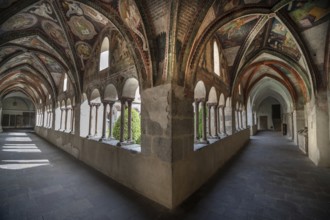 Cathedral cloister around 1370, the frescoes were painted from around 1390, Bressanone Cathedral,