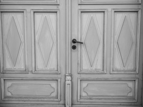 House entrance door, Mecklenburg-Western Pomerania, Germany