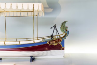 Daimler motorboat Maarie from 1888, owned by Chancellor Otto von Bismarck. The Mercedes-Benz Museum