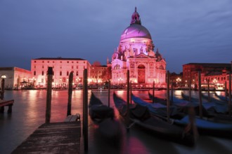 Basilica di S. Maria della Salute on the Grand Canal, Venice, Vento, Italy