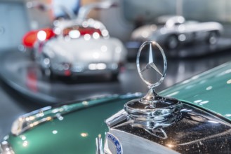 Mercedes-Benz 300 S Cabriolet A from 1954. The Mercedes-Benz Museum in Stuttgart presents a journey