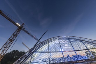 First entrance portal at the new Stuttgart main station completed. One of four so-called lattice