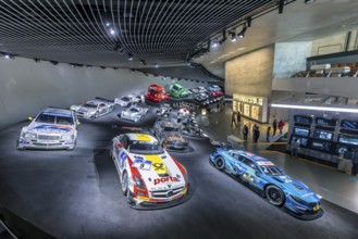 The Mercedes-Benz Museum in Stuttgart presents a journey through the automotive history of the