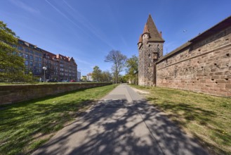City fortification, city wall, defence defence tower, footpath, old town, general architecture,
