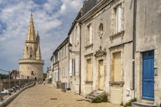 Old town and Tour de la Lanterne and Tour de la Chaine, La Rochelle, France