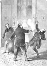 Prince Pierre Napoleon Bonaparte, a nephew of Napoleon Bonaparte shoots Victor Noir, actually Yvan
