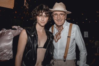 Voice actress Carlotta Josefine Pahl and style icon Günther Krabbenhöfft at the Danny Reinke