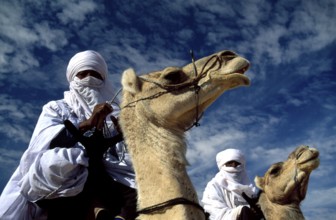 Tuareg in the Sahara Desert, Libya