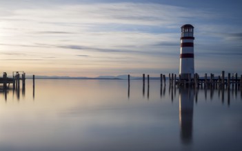 Lighthouse on lake neusiedlersee in Podersdorf