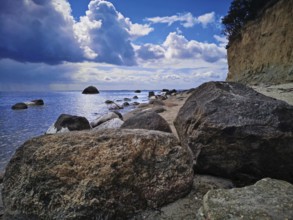 Baltic Sea coast near Lobbe, Mönchgut, island of Rügen