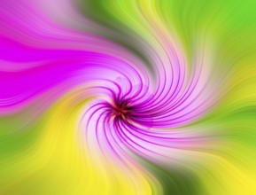 Colorful abstract twirl effect background with flower
