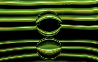 Light painting with a glass sphere