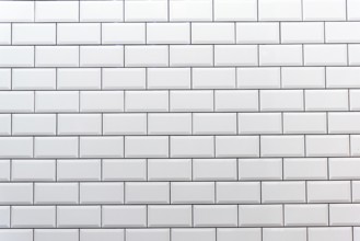 Background from a white tile wall