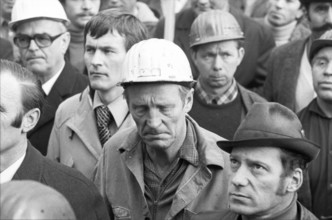The concern for their jobs is written all over the faces of the workers and employees of the Krupp