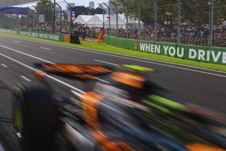 MELBOURNE, AUSTRALIA - MARCH 14: Lando Norris of Great Britain drives the McLaren Formula 1 Team
